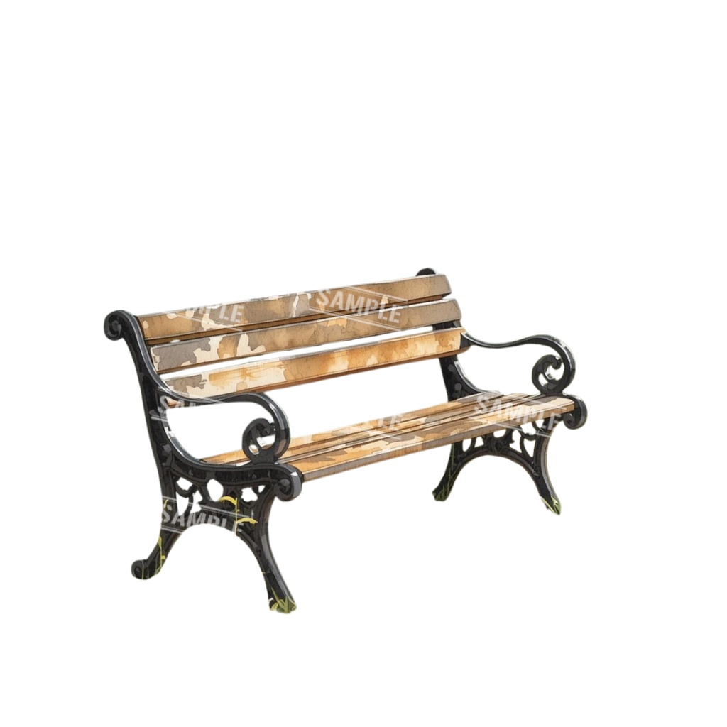 『chairs ~color ver.~』 水彩画風 背景透過PNG素材 39点セット