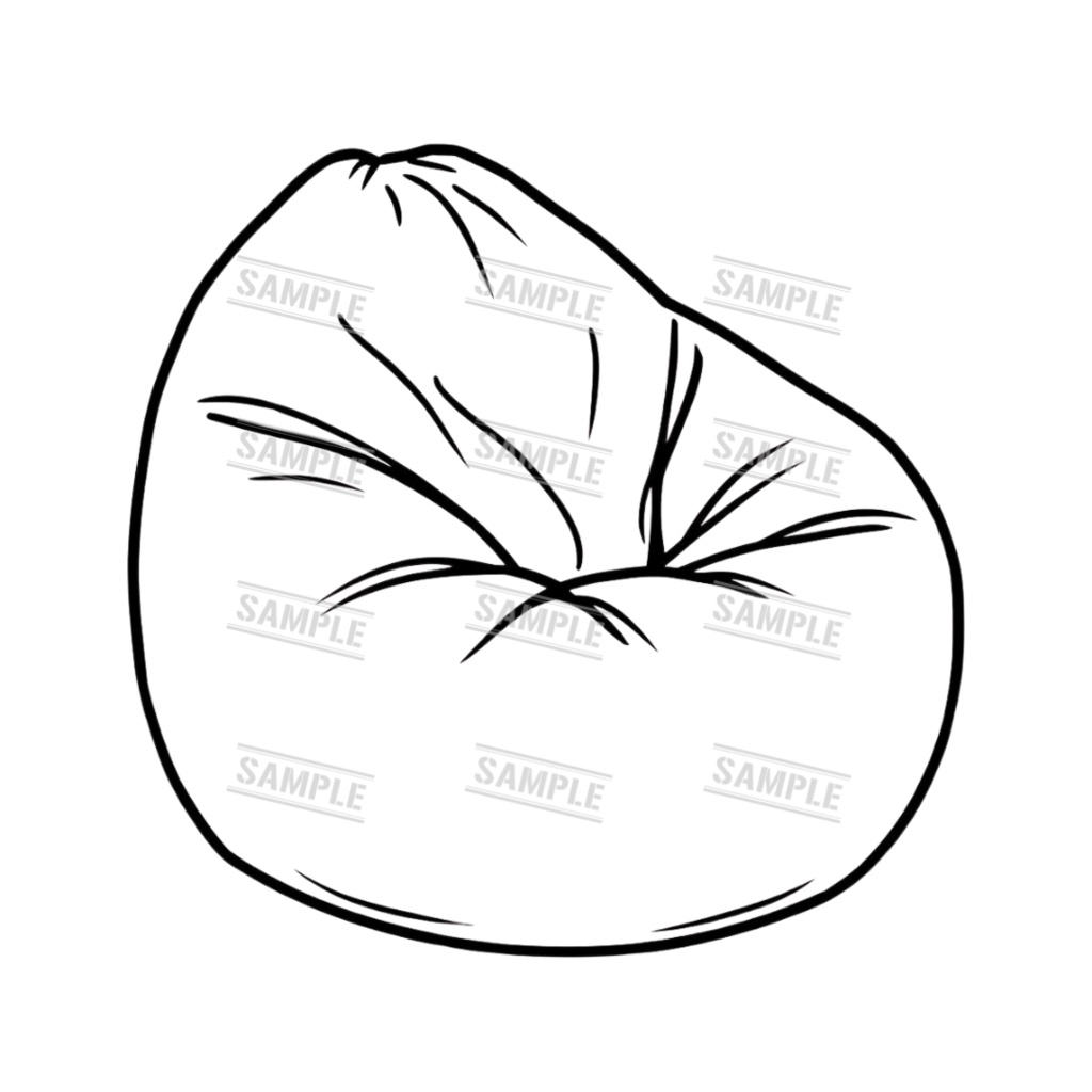 『chairs ~monochrome ver.~(椅子/モノクロ版)』 背景透過PNG素材 30点セット