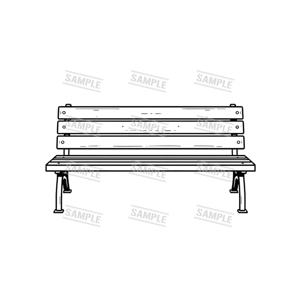 『chairs ~monochrome ver.~(椅子/モノクロ版)』 背景透過PNG素材 30点セット