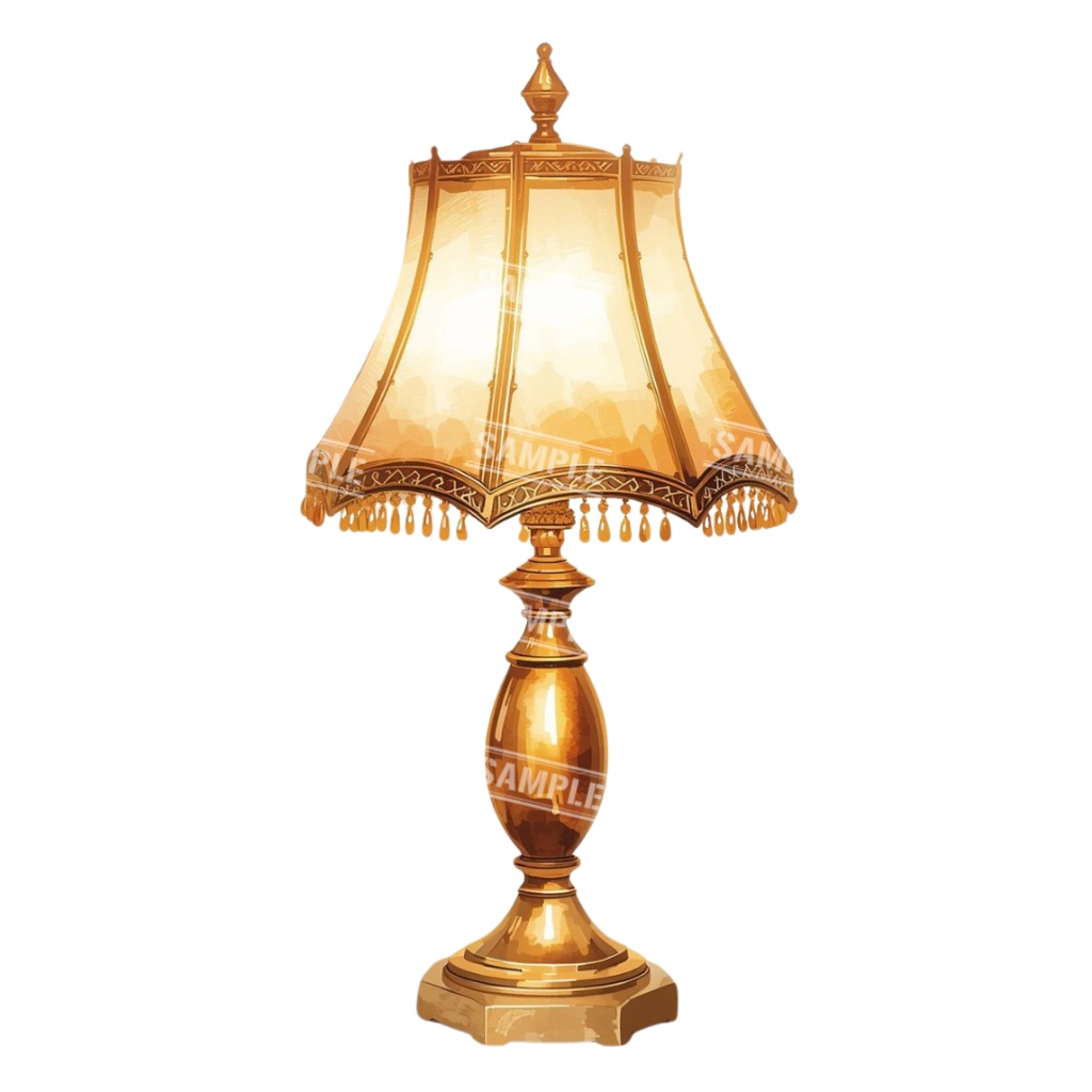 『lighting(照明)』水彩画風 背景透過PNG素材 27点セット