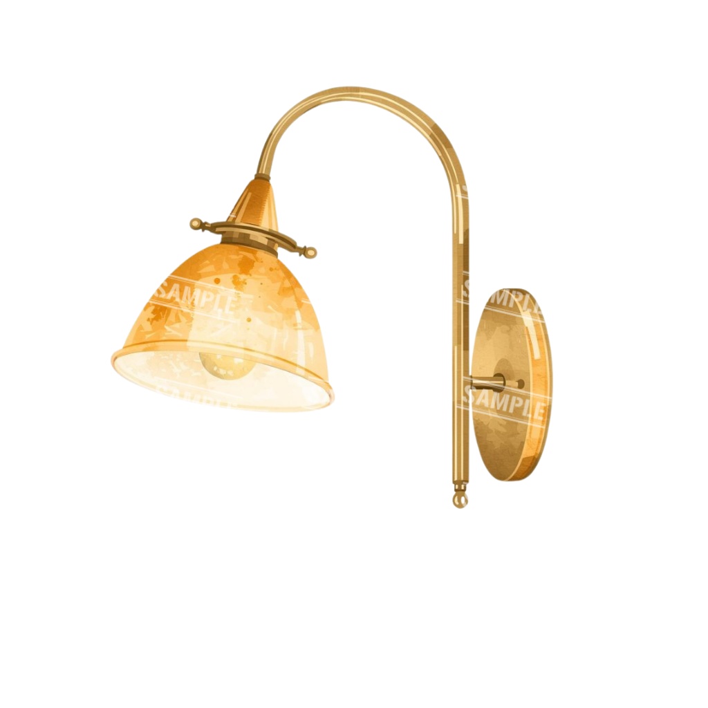 『lighting(照明)』水彩画風 背景透過PNG素材 27点セット