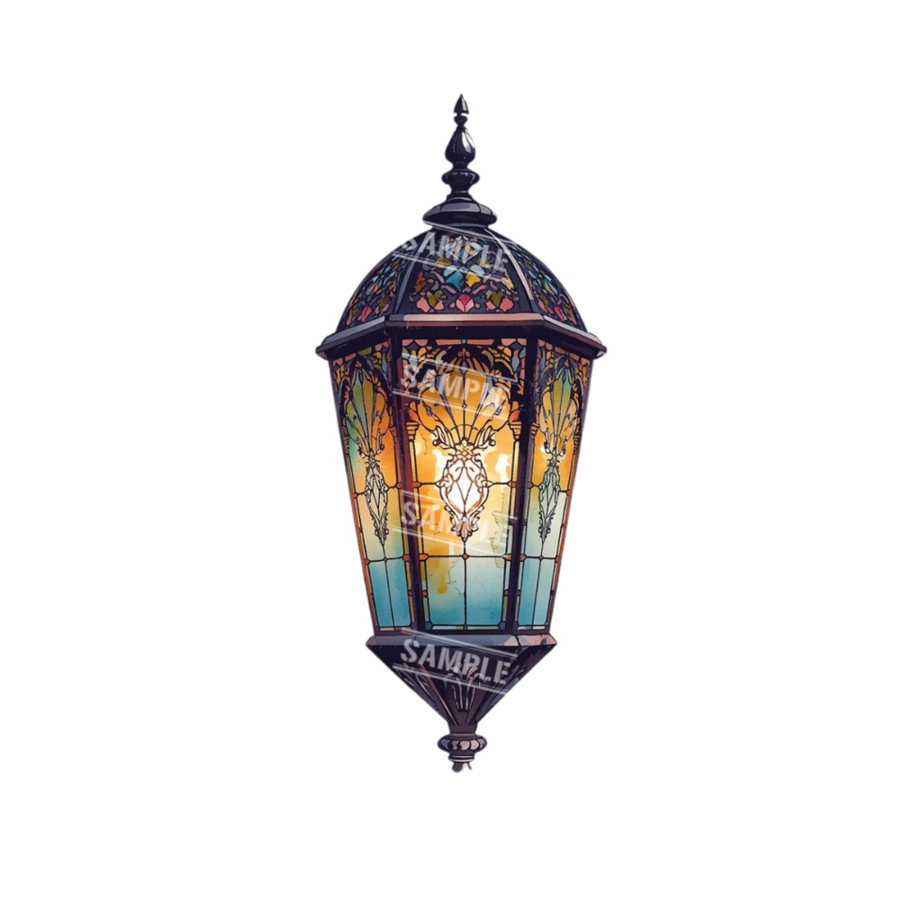 『lighting(照明)』水彩画風 背景透過PNG素材 27点セット