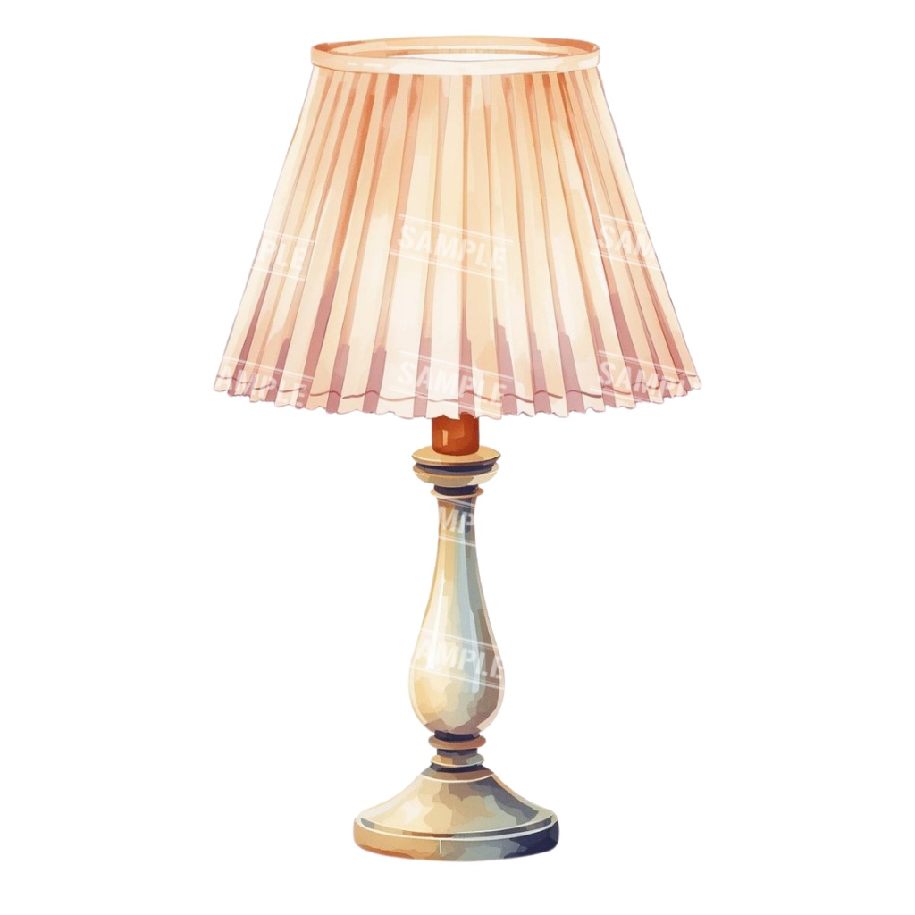 『lighting(照明)』水彩画風 背景透過PNG素材 27点セット