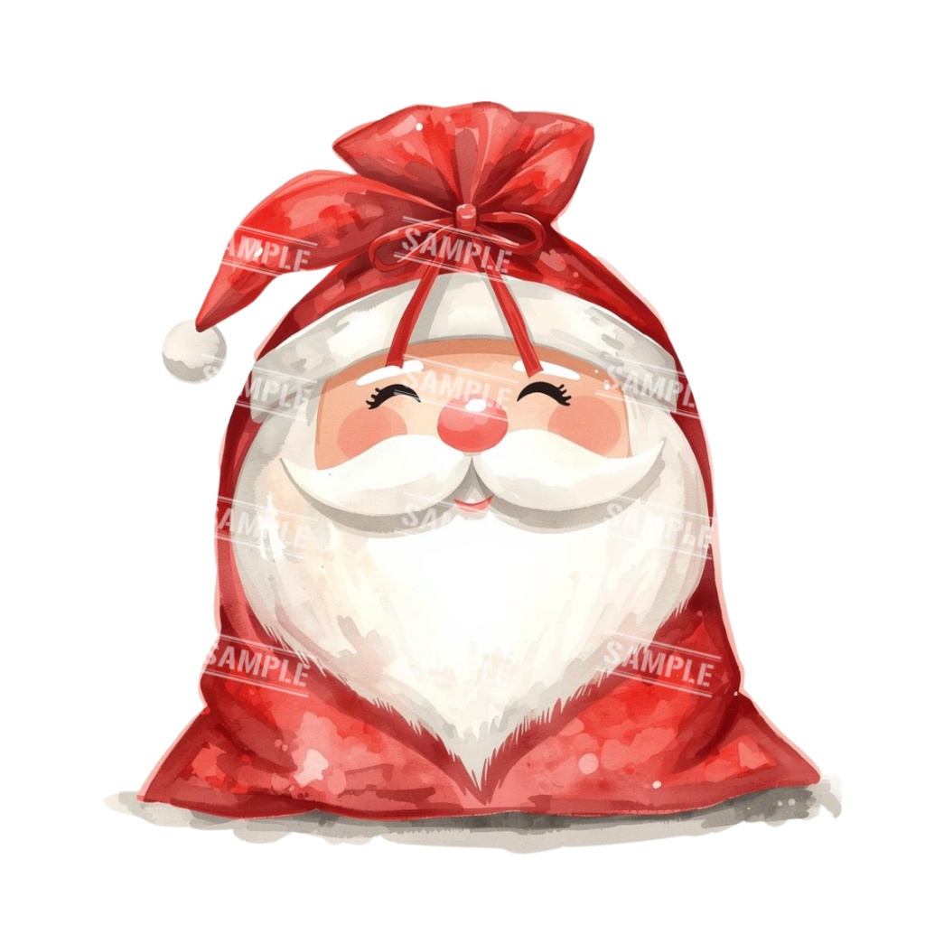 『present』水彩画風 背景透過PNG素材 41点セット