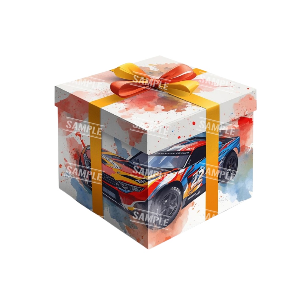 『present』水彩画風 背景透過PNG素材 41点セット