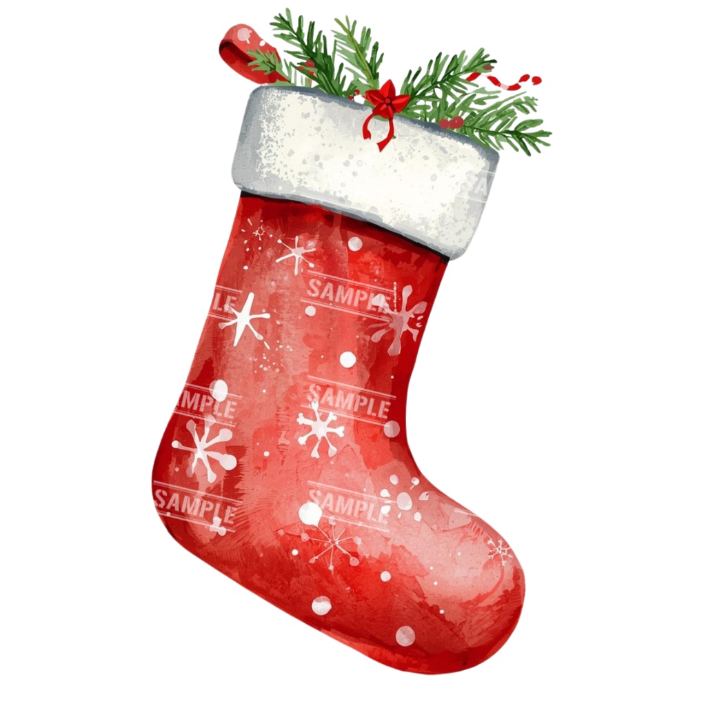 『present』水彩画風 背景透過PNG素材 41点セット