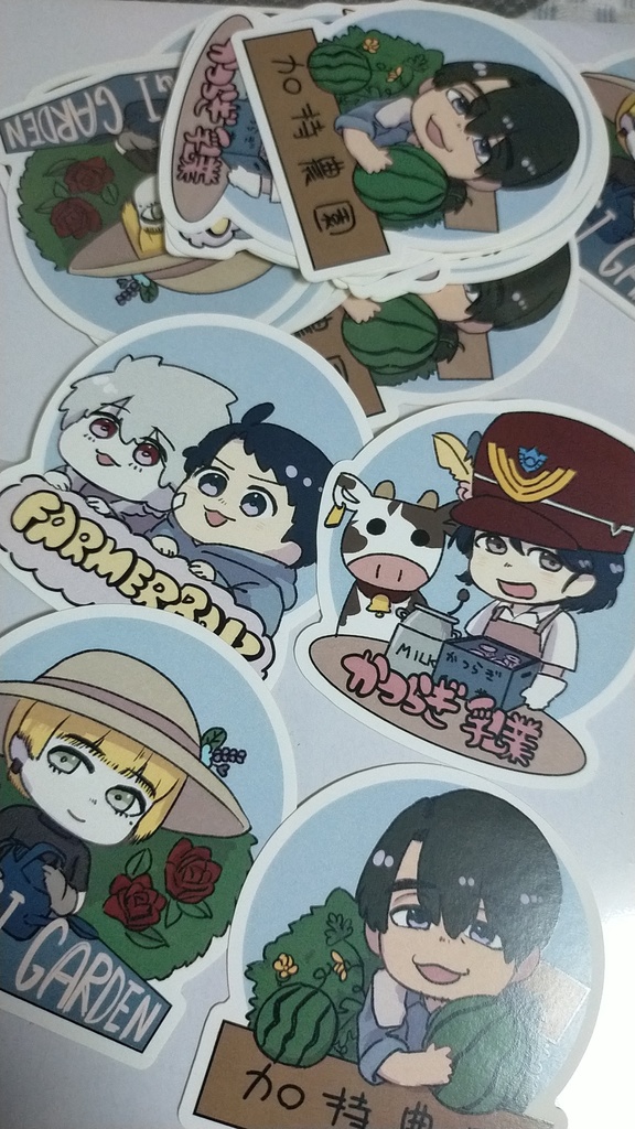 農園セット(フラットポーチ+シール)