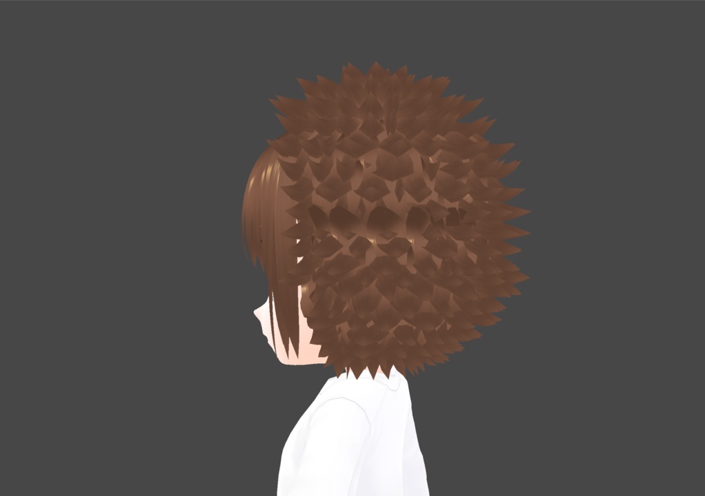 Spikey boys hair