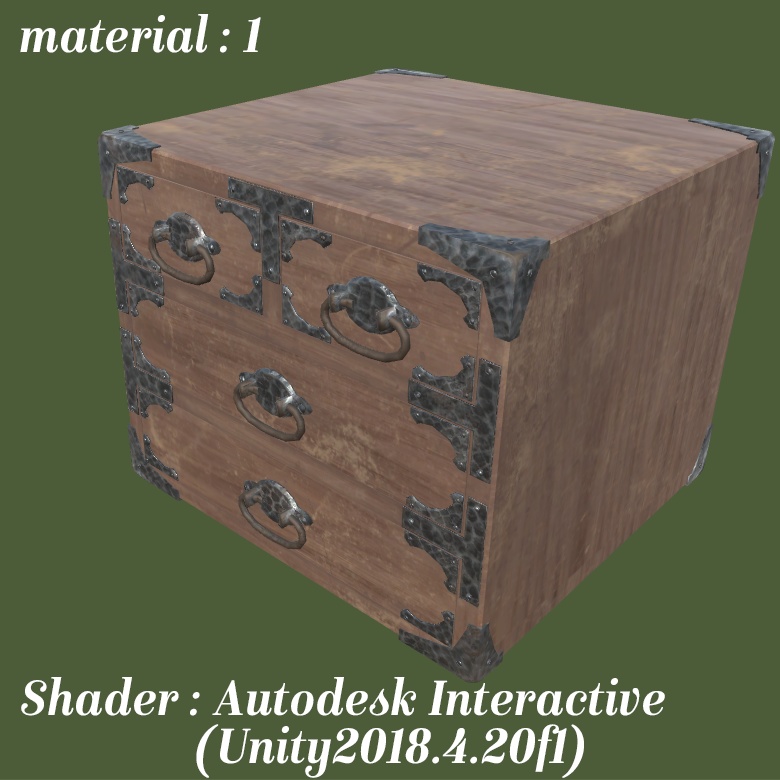 3Dモデル_和箪笥_Japanese chest