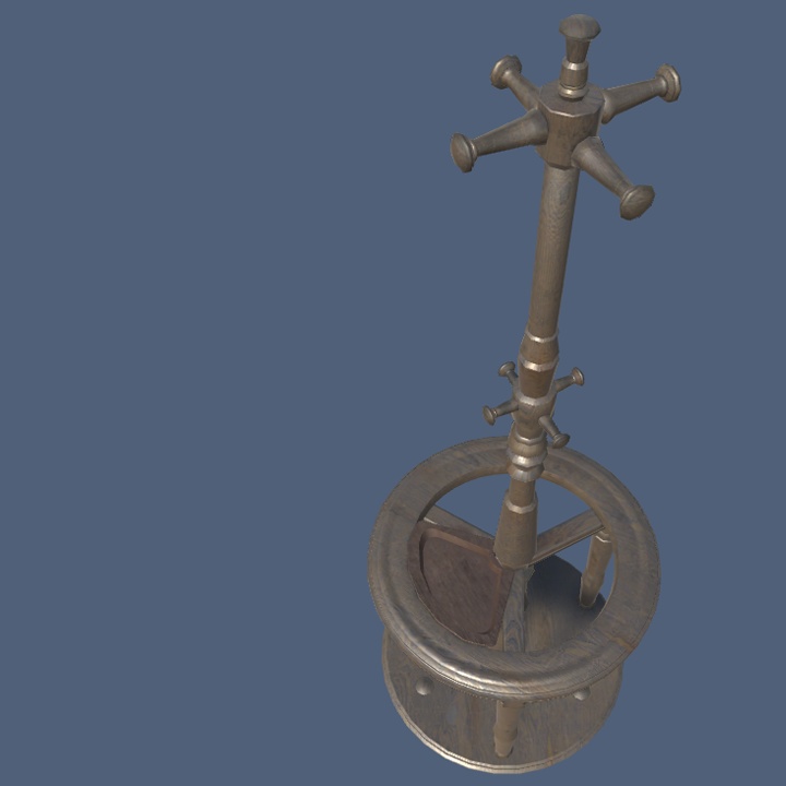 3Dモデル_ポールハンガー_Polehanger