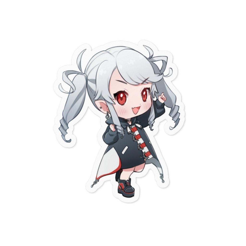 ちっちゃい朽血ざあぢのステッカー