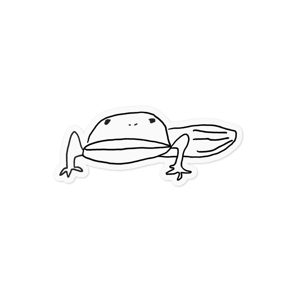 カエルのような化け物ステッカー