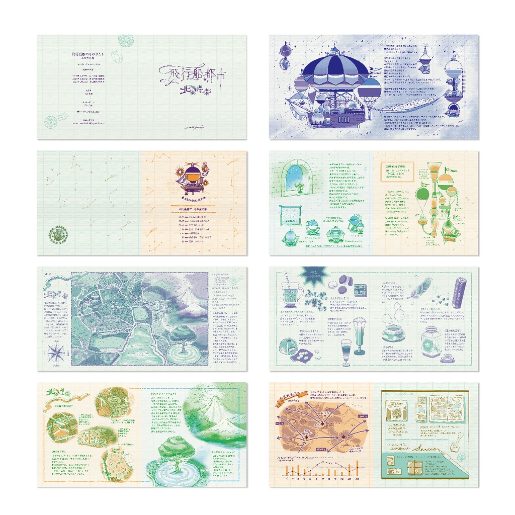 ZINE「飛行船都市 北の星の都」