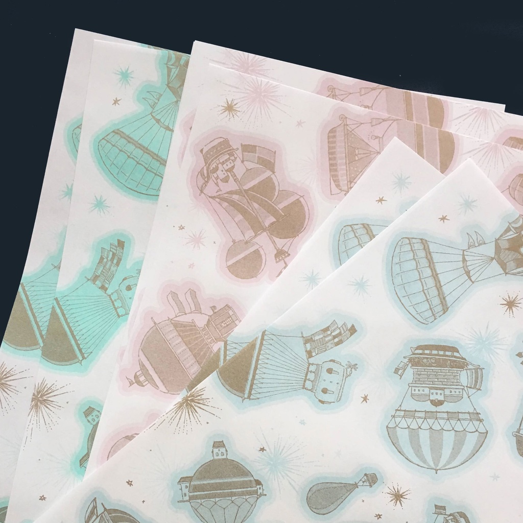 飛行船都市ペーパー(3色セット)