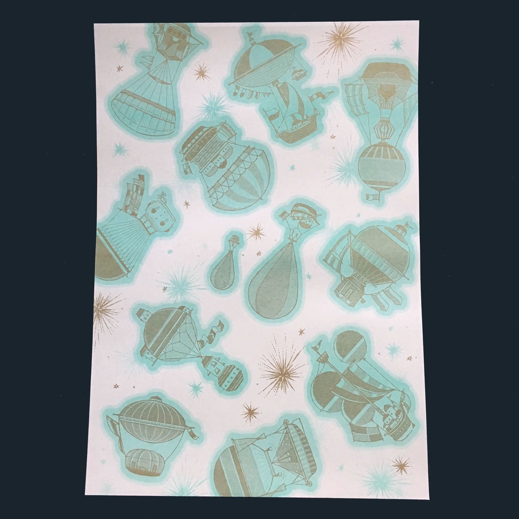 飛行船都市ペーパー(3色セット)