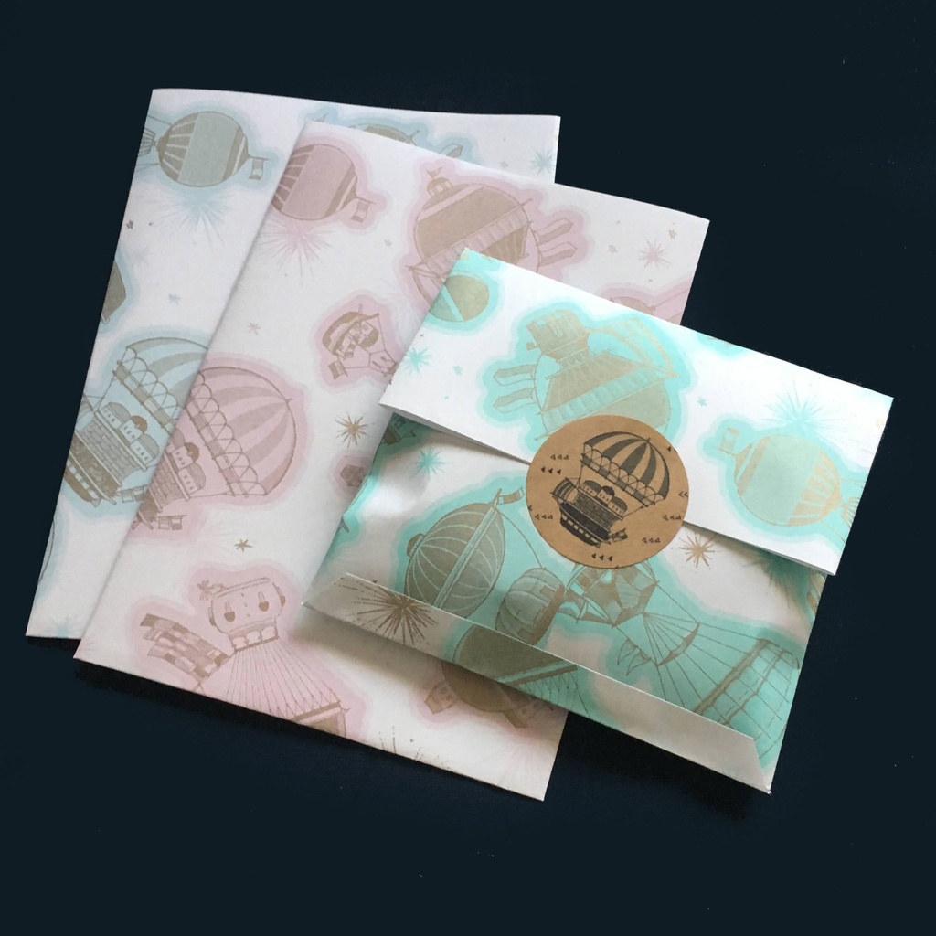 飛行船都市ラッピングセット