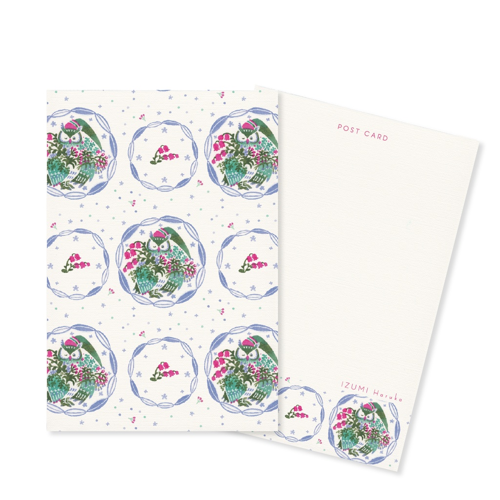 フクロウポストカード3枚セット