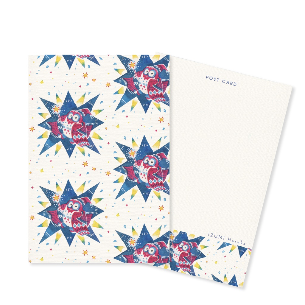 フクロウポストカード3枚セット