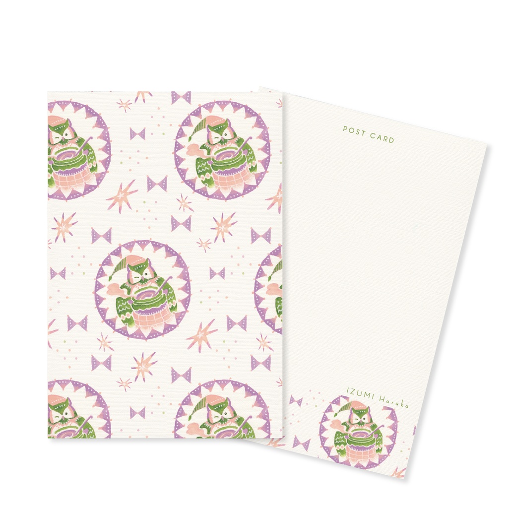 フクロウポストカード3枚セット