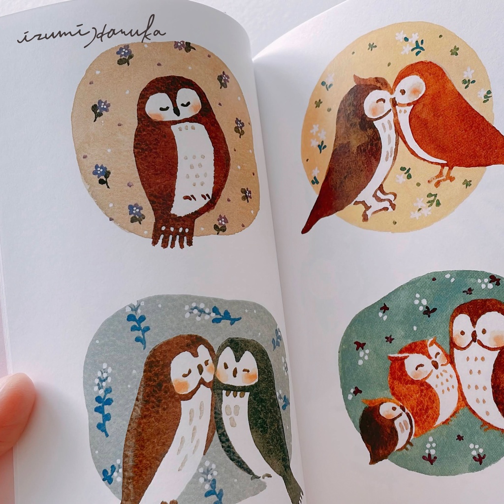 イラスト集「カラフル・フクロウ<下巻>」