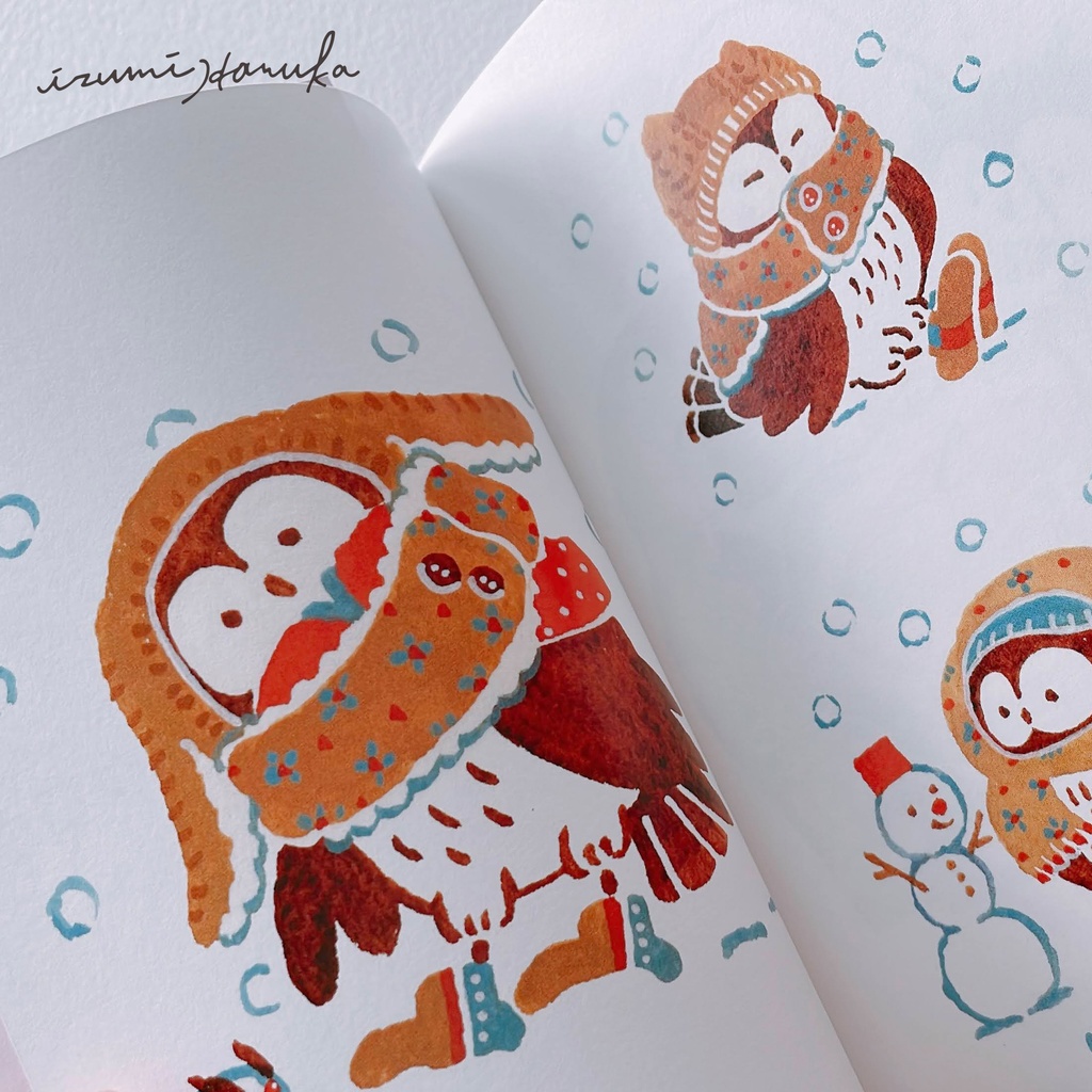 イラスト集「カラフル・フクロウ<下巻>」