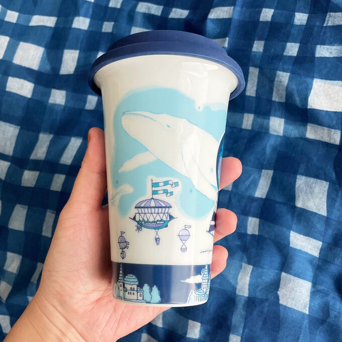 有田焼 Traveling Tumbler 「飛行船都市と霧鯨」★発送はクロネコ着払です★