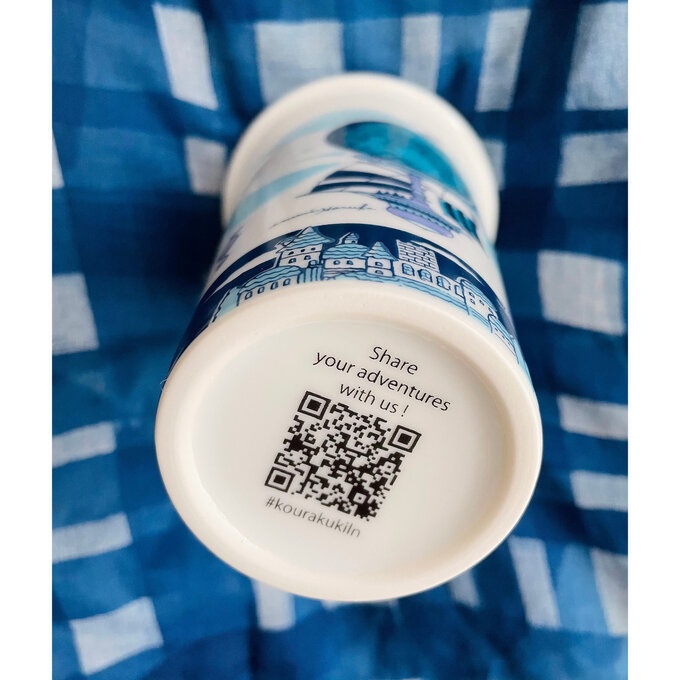 有田焼 Traveling Tumbler 「飛行船都市と霧鯨」★発送はクロネコ着払です★