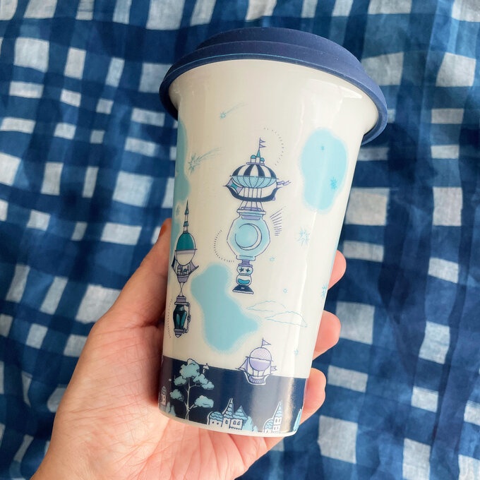 有田焼 Traveling Tumbler 「飛行船都市と霧鯨」★発送はクロネコ着払です★