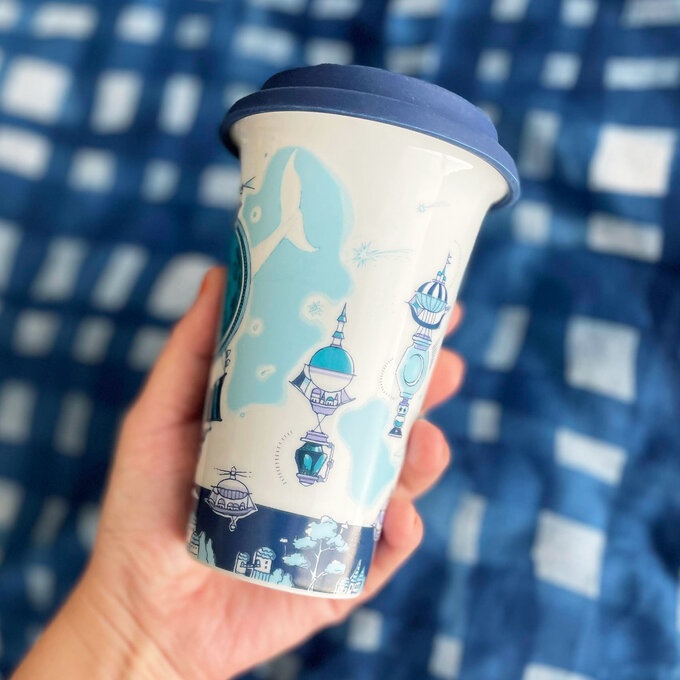 有田焼 Traveling Tumbler 「飛行船都市と霧鯨」★発送はクロネコ着払です★