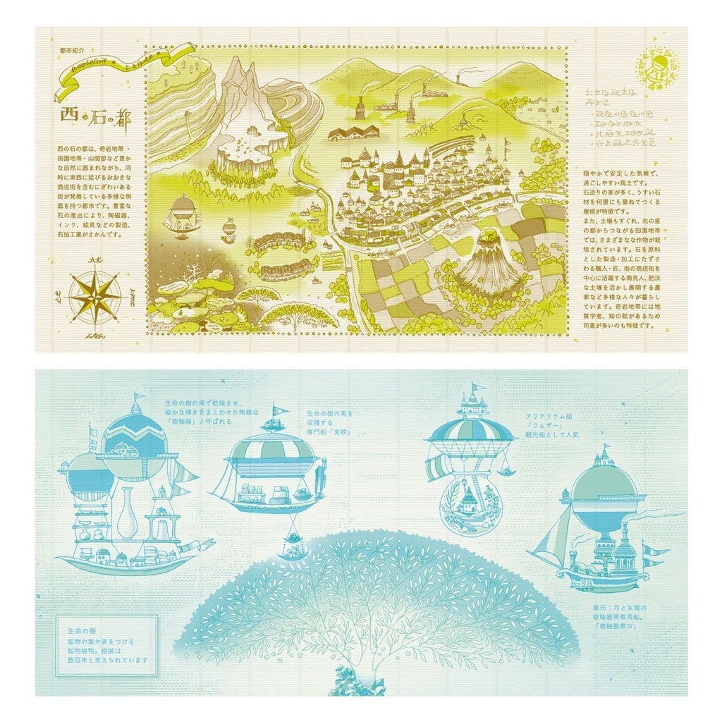 オリジナル冊子「飛行船都市 西の石の都」