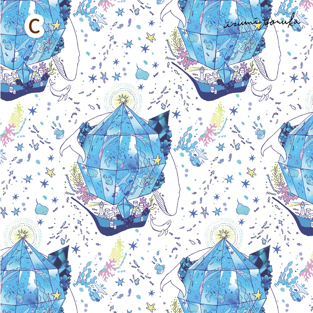 レターセット 飛行船都市3種