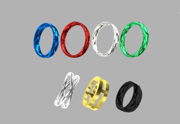 【vrchat向け】various rings【指輪】