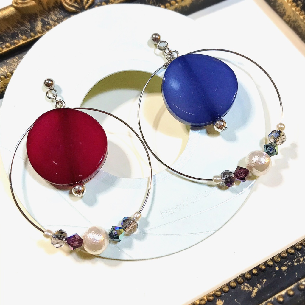 デュエット フープビーズ ピアス