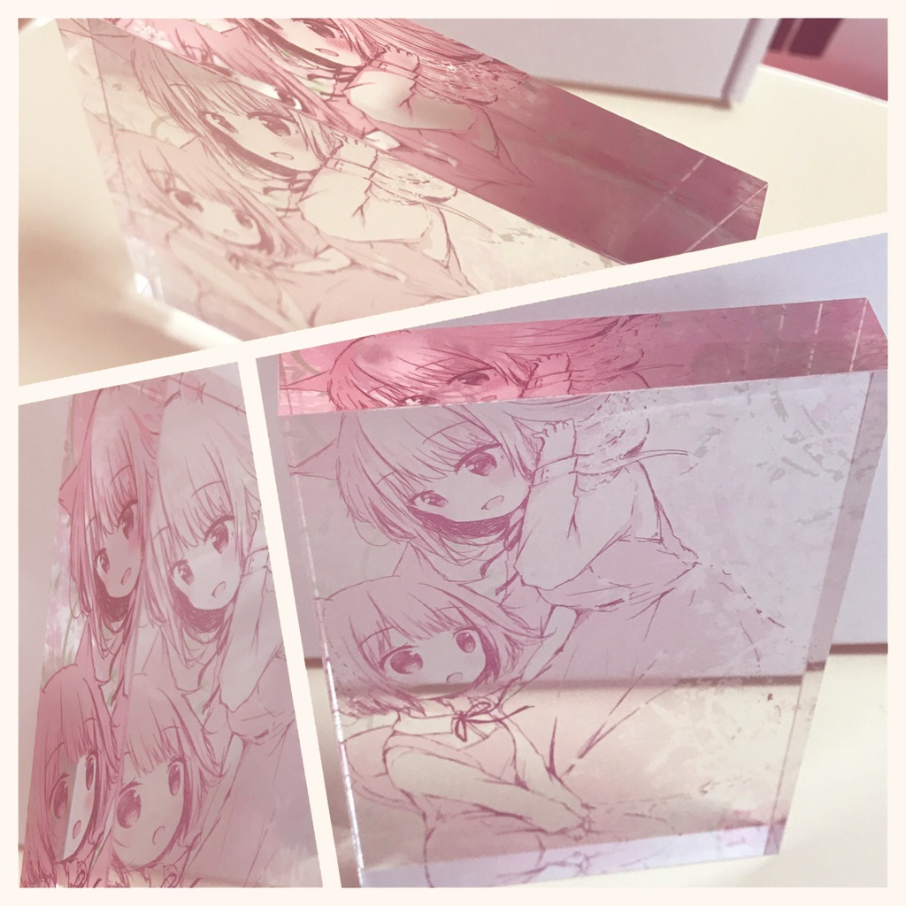 百合ハーバリウム🌸アクリルブロック