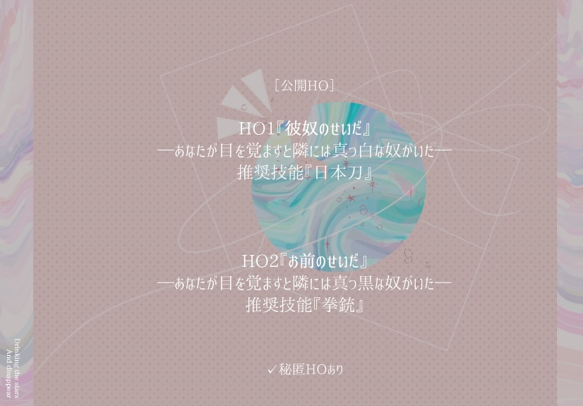 【CoC】いつかの星の続きを忘却の君と