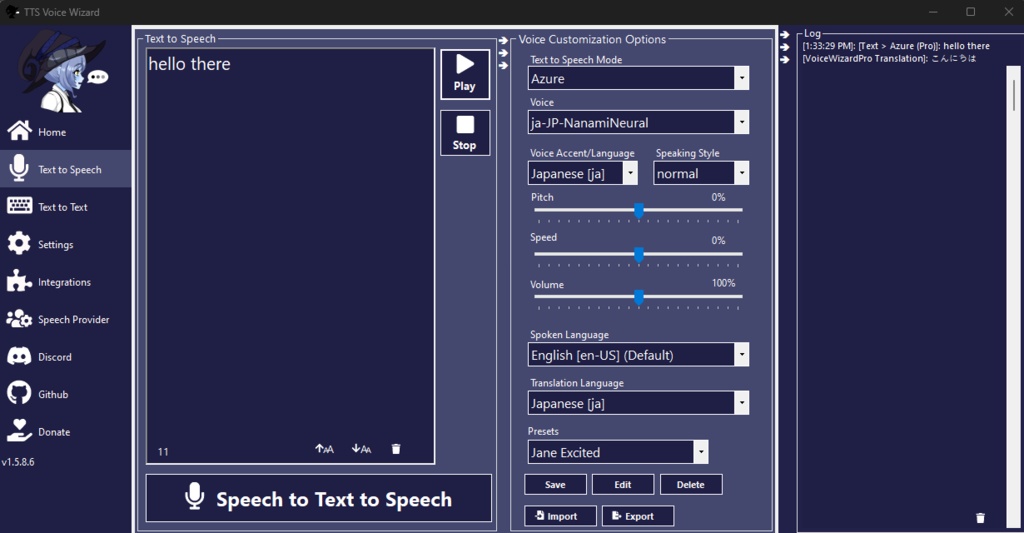 TTS Voice Wizard (FREE) (STT)