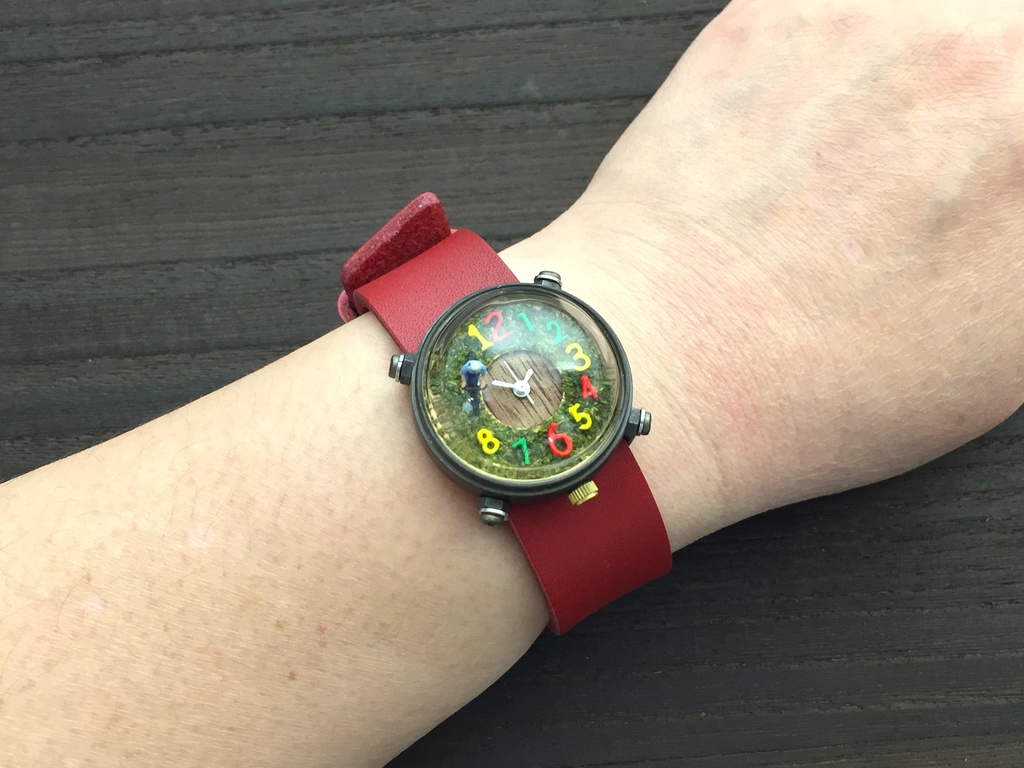 「ヒト時計 No.1」はる時計 Web限定アウトレット オリジナル手作り時計