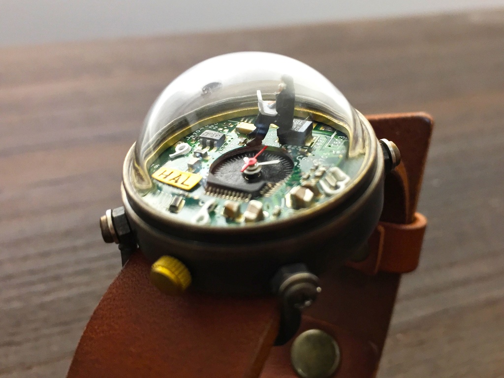 「ヒト時計 No.2」はる時計 Web限定アウトレット オリジナル手作り時計