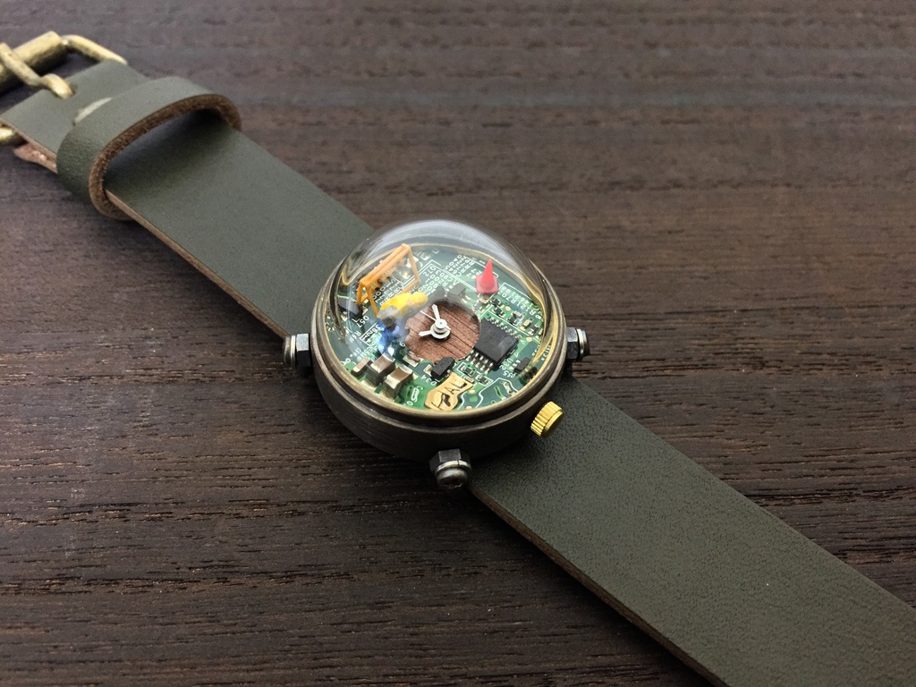 「ヒト時計 No.3」はる時計 Web限定アウトレット オリジナル手作り時計