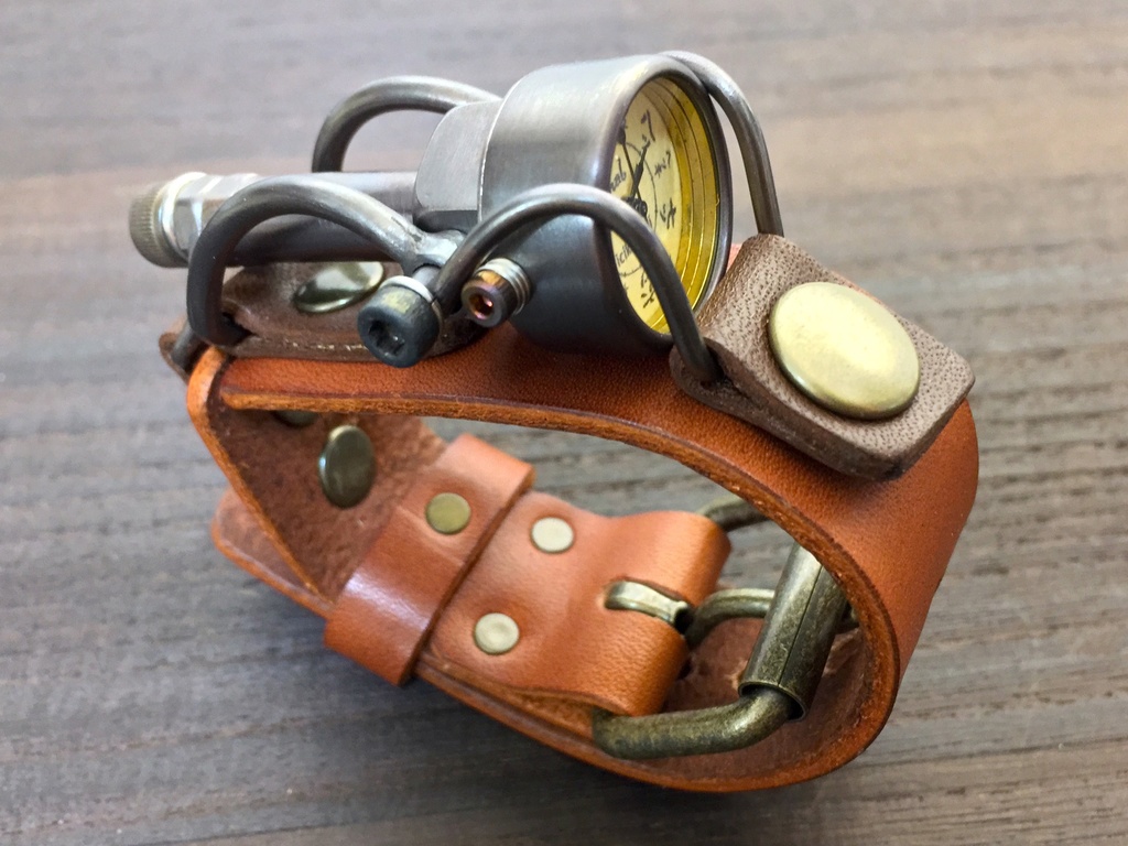 「ガリレオ」はる時計 オリジナル手作り時計 文字盤:2R ベルト色:BR