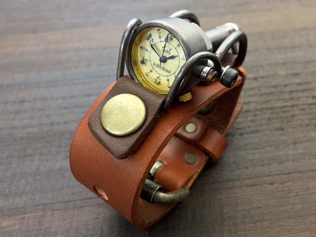 ガリレオ はる時計 オリジナル手作り時計 文字盤 2r ベルト色 Br はる時計 Booth