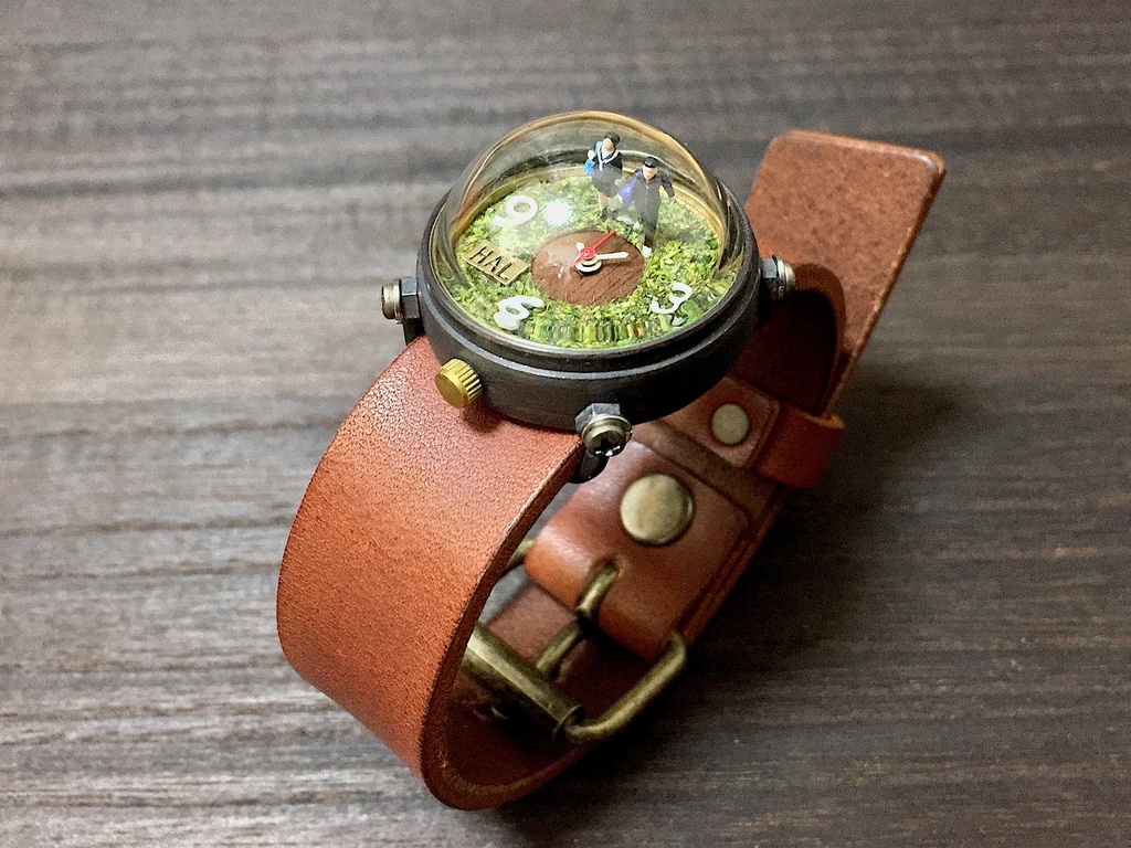 「ヒト時計 No.4」はる時計 Web限定アウトレット オリジナル手作り時計