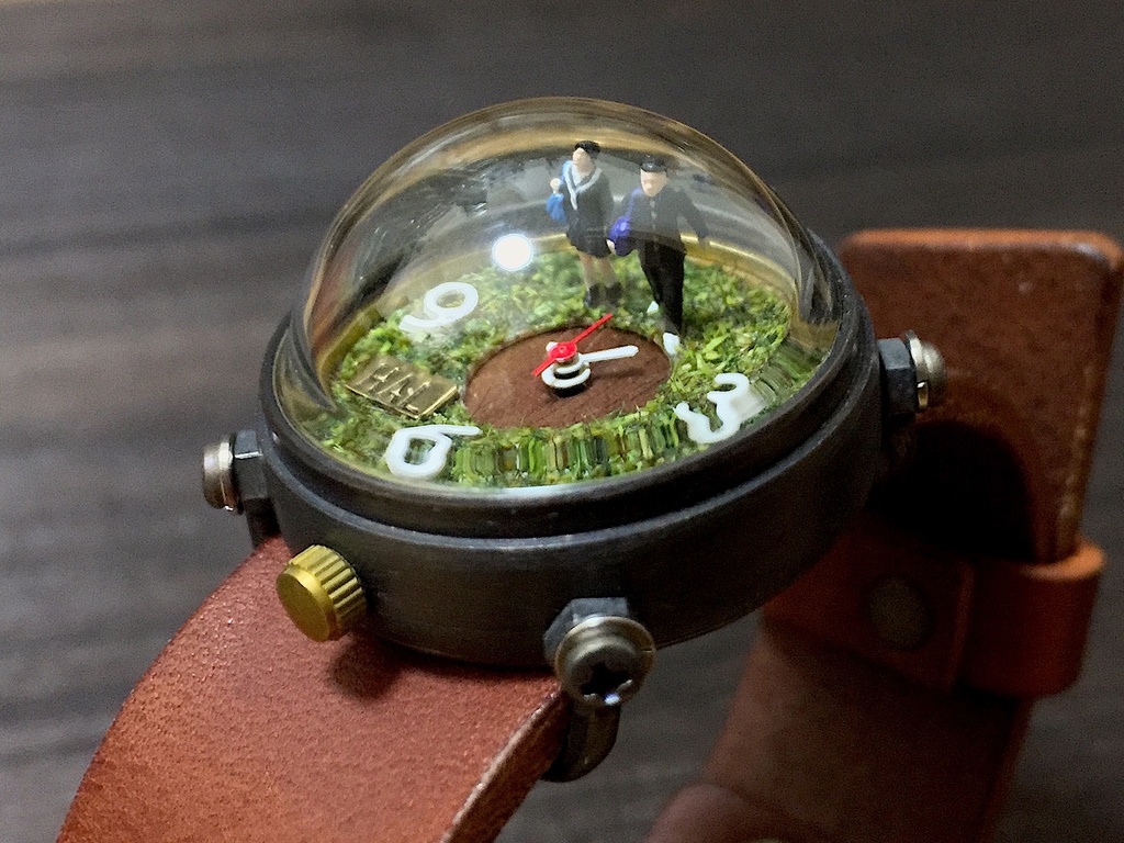 「ヒト時計 No.4」はる時計　Web限定アウトレット　オリジナル手作り時計