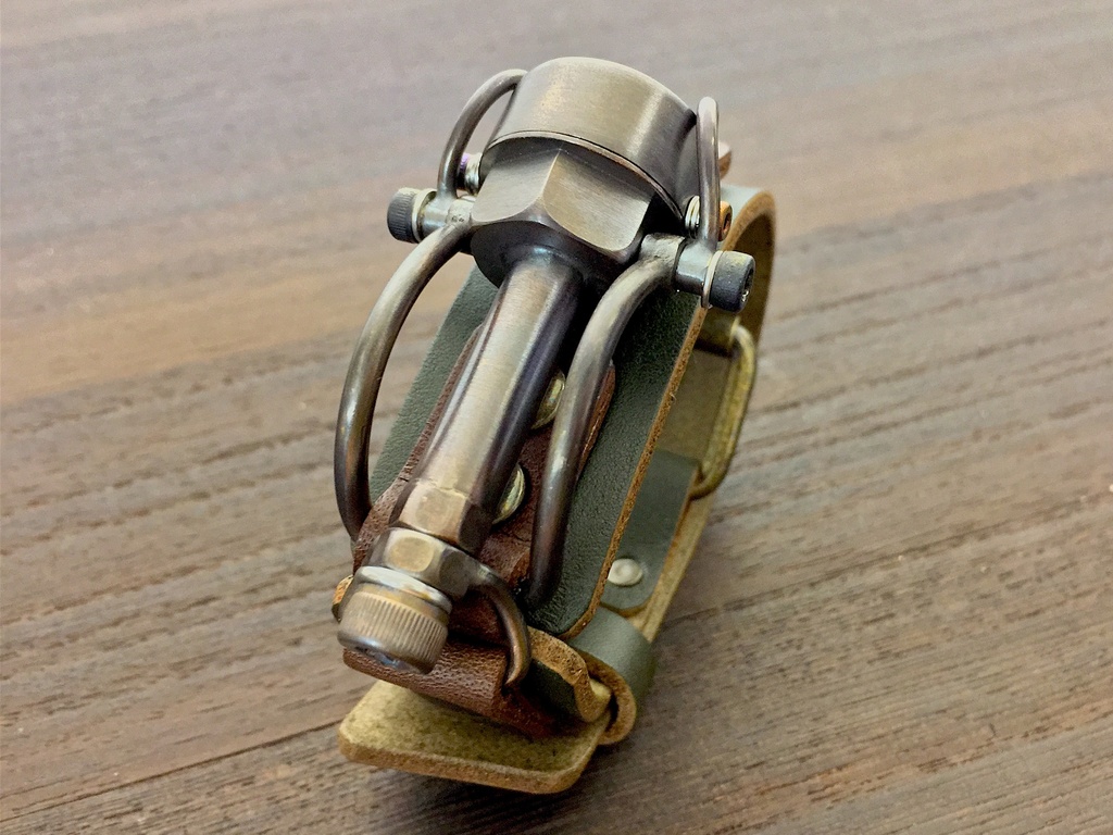 「ガリレオ」はる時計 オリジナル手作り時計 文字盤:2S ベルト色:GR