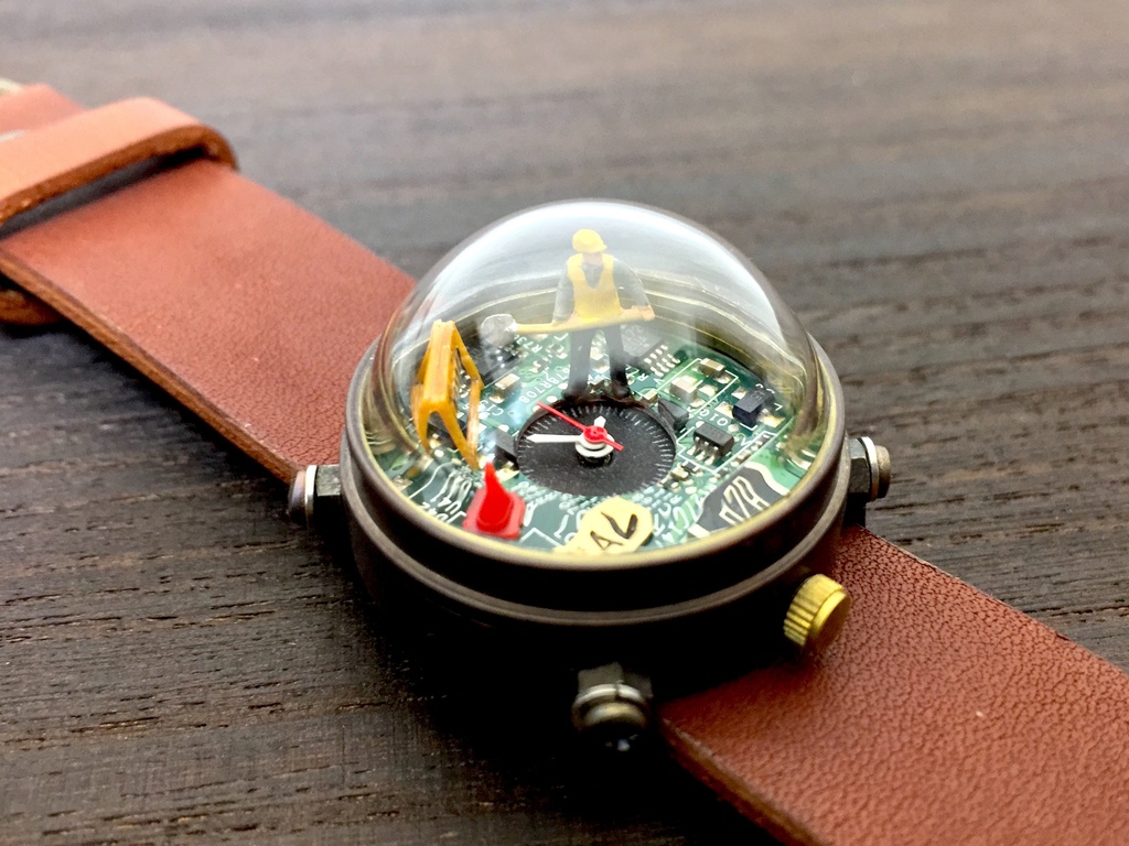 「ヒト時計 No.5」はる時計 Web限定アウトレット オリジナル手作り時計