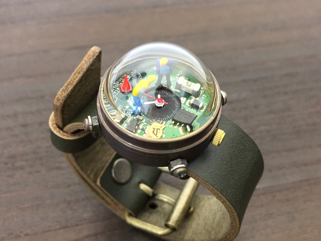 「ヒト時計 No.7」はる時計 Web限定アウトレット オリジナル手作り時計