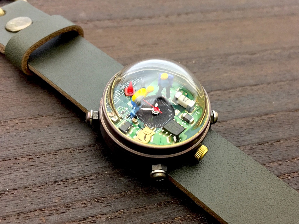 「ヒト時計 No.7」はる時計 Web限定アウトレット オリジナル手作り時計