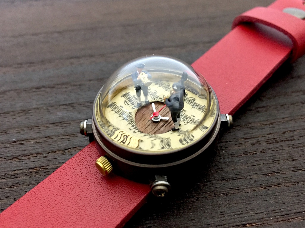 「ヒト時計 No.6」はる時計 Web限定アウトレット オリジナル手作り時計