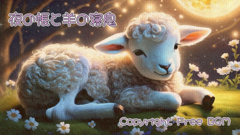 フリーBGM『夜の帳と羊の寝息』
