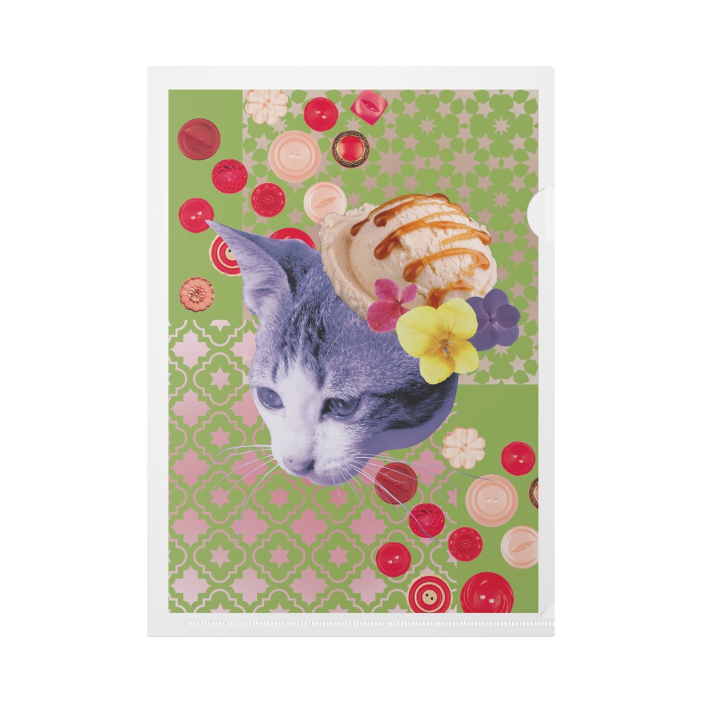 アイス帽 NEKOKA(クリアファイルA4)
